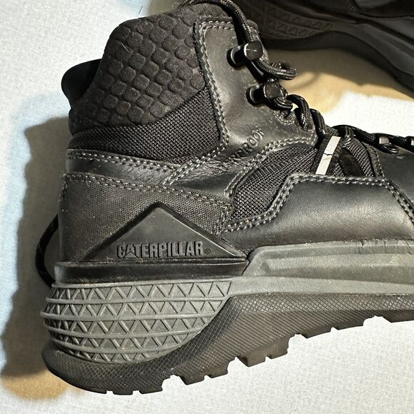 Cat Work Boots Waterproof Footwear Provoke Mid Alloy Toe Men's Size 7 Black - Picture 12 of 16